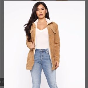 Fashion Nova Life Without You Jacket. Camel Color. Size M. NWT
